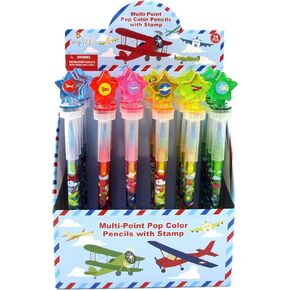 Tinymills 24 PCS Airplane 2 في 1 تلوين تكديس قابل للتكدي