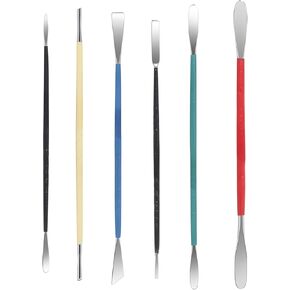 6 PCS Clay Sculpting Tools ، أدوات الفخار السيراميك ، 6.1 بوصات مجموعة نحت الفولاذ المقاوم للصدأ ، أدوات النمذجة المزدوجة ، أدوات حرفية فنية للبوليمر السيراميك مشاريع DIY