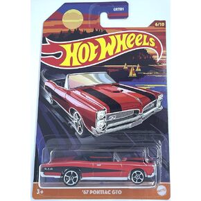 Hot Wheels- '67 Pontiac GTO - Convertible Series 6/10 [red] - Walmart Exclusive