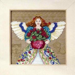 Mill Hill Angels by Jim Shore Cross Cross Stitch Kit W/ Glass Beads Summer Angel JS300102