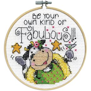 Design Works Crafts Hoop, Fabulous Counted Cross Stitch Kit
