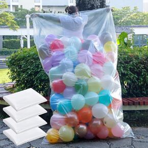 98.4 × 59 بوصة أكياس تخزين بالون كبيرة ، أكياس بالون 2Pack لنقل أكياس النقل البلاستيكية الكبيرة (2)