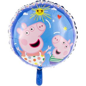 Party Factory 'Peppa Pig' بالون ، 17.7 بوصة ، ملون ، خنزير Peppa و George ، Piggy ، بالون الهيليوم لحفلة عيد ميلاد الأطفال