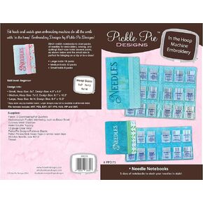 Pickle Pie Designs Needle Notebooks in the Hoop Embroidery CD