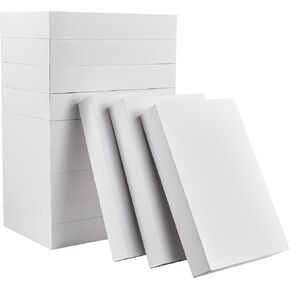 SUNCOLOR 12 Pack 17" White Extra Large Gift Boxes With Lids For Clothes Presents