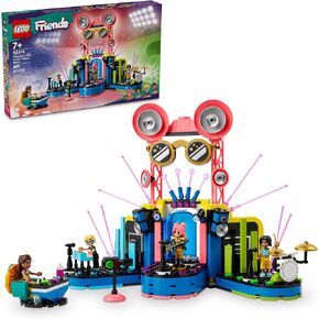 Lego Friends Heartlake City Music Talent Show Kit ، لعبة موسيقية اجتماعية للعاطفة للأطفال للعب مع 4 شخصيات صغيرة ، هدية موسيقية للأطفال ، فتيات وفتيات ، 42616