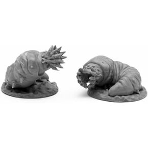Giant Maggots Miniature 25mm Heroic Scale Figure Bones Black Reaper Miniatures