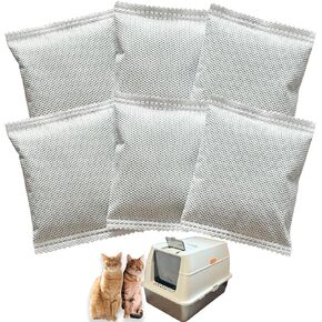 تعبئة مرشحات الفحم المنشط لملء OKSOTY الفولاذ المقاوم للصدأ القمامة قمامة ، PET OROR ELIMINATOR/الفحم أكياس امتصاص الرائحة لوكسوتي القمامة OKSOTY (6 عبوة)