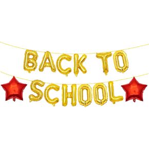 YQUQWN Back to School Balloons Welcome Back to School Foil Balloons for Classroom First Day of School Kindergarten Graduation Back to School Party Decorations Supplies