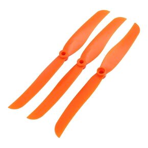 UXCELL 3PCS 8040 2-Blade RC Airplane CCW Propeller 4-AXIS X-AXIS Orange