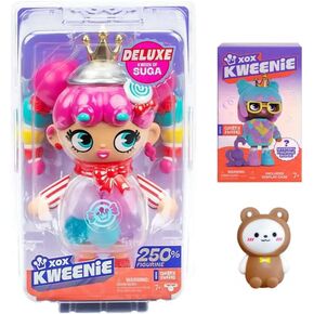 Xox Kweenie Deluxe Kween of Suga 250 ٪ 11 "تمثال كبير قابل للتحصيل وسلسلة ألعاب Kweens kweens القابلة للتجميع القابلة للتحصيل تتضمن مجموعة هدايا مصنوعة من حالة عرض (2024 ألعاب جديدة)