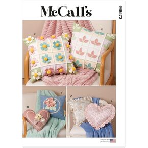 حزمة خياطة McCall's Throw Pattern ، رمز التصميم M8573 ، مقاس واحد ، متعدد الألوان