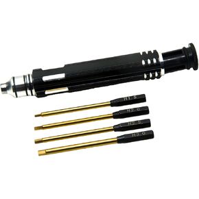 JGZone 4 in 1 Hex Screw Driver Buckdivers أدوات مجموعة مفصل 1.5 مم 2.0 مم 2.5 مم 3.0 مم ل 1/10 RC طائرة هليكوبتر سيارة CNC Machnined