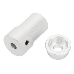 4mm Mounting Hub Universal Aluminum Alloy Motor Shaft Mounting Coupling for Omnidirectional Wheel