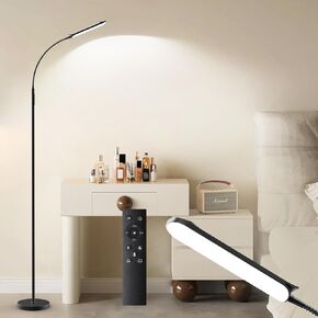 مصباح أرضي LED مع Remote-18W مشرق 2700-6500K لون قابلين للوقوع مصباح الوقوف الحديثة قابلة للتعديل