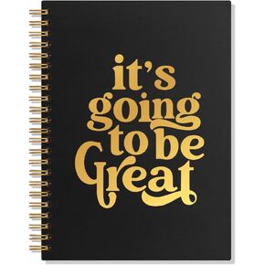 It's Going To Be Great 80 Sheets 160 Pages Spiral Notebook, Funny Self Care Journal for Women, Inspirational Gifts for Women Entrepreneurs, Coworker Leaving Gifts, Office Gifts for Colleague