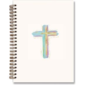 Christian Bible Verse Journaling Notebook,Prayer Journal Christian Gifts for Women,Church Notes Bible Study Supplies Notebook for Note Taking,5.5x8.3