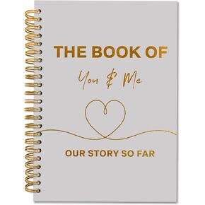 Married Couples Gifts Spiral Notebook, Wedding Anniversary Engagement Gifts Notebook Journal for Office Supplies, the Book of You and Me Journaling Notebooks 5.5"x8.3" 164 Pages