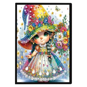 Tdferan Diamond Art Notebooks DIY Diamond Painting Notebook Gem Art for البالغين أدوات الطلاء الماسي المجل