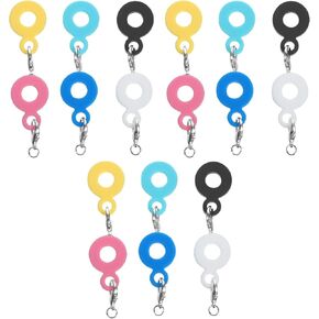 Luxshiny Dangle Straw Toppers Charm for StanleyStraw Adapters Charm - 18pcs Blank StanleyCups Handle Charm StanleyDecorations StanleyCups Accessories, 4.50X2.00X0.50CM, Pink