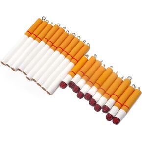 HONBAY 20PCS المعلقات على شكل سيجارة لتصنيع سوار مفاتيح سوار القلادة DIY