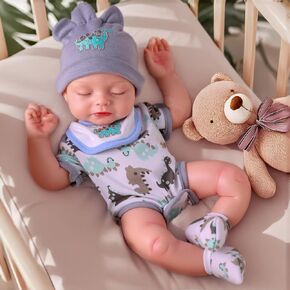 Babeside LifeLike Silicone Reborn Baby Dolls Boy Esta - 16 بوصة واقعية واقعية للطفل السيليكون كامل الجسم دمية الطفل الصحي