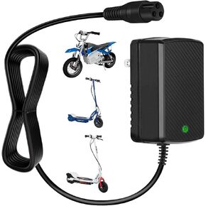 24 فولت 1.5A شاحن سكوتر كهربائي لشركة Razor MX350/E100/E200/E300/E500/Dirt Bike/Pocket Mod - شاحن عالمي متوافق مع الدراجات النارية ورباع ATV و GO KARTS CONNECTOR 3 -PRONG ADAPTER SUSSER