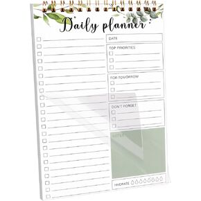 Newkita 30 Sheets Daily Daily Memo Pad ، 5.1 × 7.8 بوصة لإجراء دفتر ملاحظات قائمة ، ومقاتم المراجعة الوظيفية المتعددة للمكتب والمدرسة والمنزل (الأزرق)