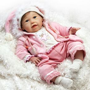 Paradise Garaleries Doll -Reborn Baby Doll ، دمية مصممة مقاس 21 بوصة من Jannie de Lange مع 6 ملحقات ، هدية عيد ميلاد للأطفال الذين تتراوح أعمارهم بين 3 وما فوق - احتضان بير بيلا