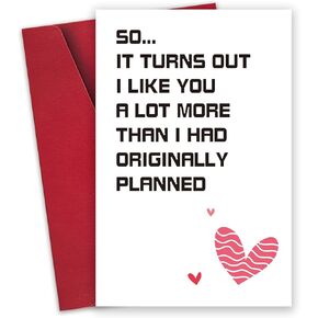 Naughty Anniversary Card for Him Her, Sexy Birthday Card for Boyfriend Girlfriend, Dirty Valentine's Day Card for Men, Adult Humor Raunchy Card