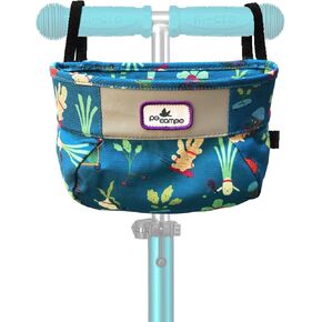 Po Campo Kids Scooter Basket – Zoomi Scooter Basket for Child Scooters and Balance Bikes – Waterproof, Colorful Fabric Scooter Bag for Boys, Girls, Toddlers, Kids