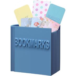 Honeydak 3D Printed Book Shaped Bookmark Holder Booklover Gift Bookish Accessory Office Desk Supplies Funny Bookmark Accessories Teacher Appreciation Gifts (Pink)