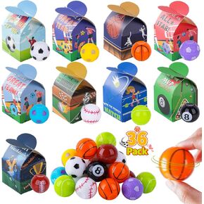 Valentines Day Gifts for Kids 36 Packs Valentines Day Boxes Cards for Kids School Classroom Exchange Prize with Fidget Spinners Sport Balls Valentine Party Favors Supplies Toys