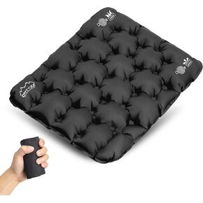 ONTYZZ Blue Inflatable Air Seat Cushion Lightweight Inflatable Seat Stadium Seat Travel Cushion for Stadium Hiking Office Airplane in Kuwait