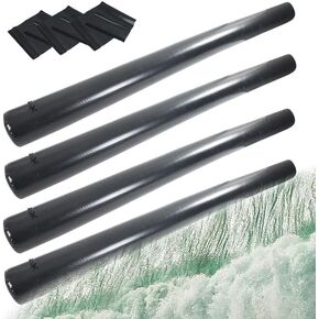 6 أكياس حواجز فيضان PVC PVC ، 72 × 14 بوصة قابلة للنفخ لحواجز الفيضان للمياه المنزلية حقيبة الوقاية من الفيضانات القابلة لإعادة الاستخدام
