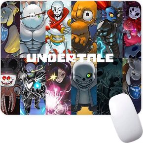 Undertale Sans Indie Video Game Non-Slip Mousepad Gaming Computer Mouse Mouse Pad Desktop Mouse Pad مع حافة مخيط 7.1 × 8.7 بوصة