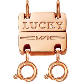 DailyAcc Lucky Necklace Netering Clasp 18k الذهب والفضة القائدة القلادة القوية لفريق Looke Look