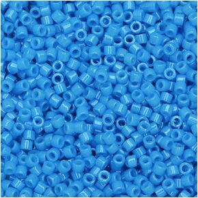 Miyuki Delica Seed Beads, 11/0 Size, 7.2 GMS, 659 Dyed Opaque Capri Blue