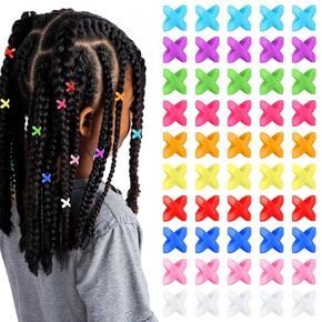 100 Pcs Braids Hair Beads Candy Color Dreadlock Hair Jewelry Accessories Glitter Pony Beads Bulk Large Hole Multicolour Cute Bead Set for Kids Children Women Crafts DIY Bracelets Projects