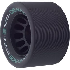 Riedell Demon EDM Wheels - عجلات التزلج الدوارة - 4 حزمة من 43 مم × 62 ملم عجلات | الأسود 95A