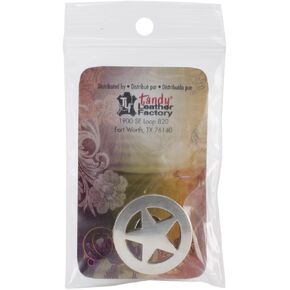 Tandy Leather Ranger Star Concho 1 "(25 مم) لوحة فضية 7992-05