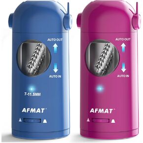 AFMAT Fully Automatic Pencil Sharpener, 2 Pack (Purple and Blue)