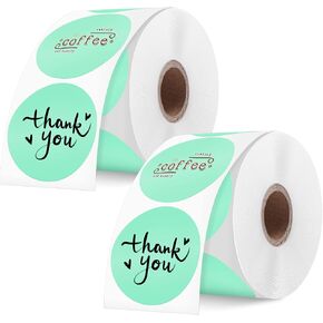 2 Inch Pink Round Thermal Labels, Self-Adhesive Circle Direct Thermal Sticker Label, Multi-Purpose Thermal Sticker for DIY Logo Design, Name Tag, QR Code, Inventory - 1500 Labels/2 Roll, Pink in Saudi Arabia