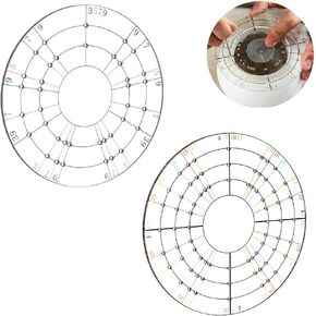 Adlemaker 2PCS Ceramic Pottery Therming Spinner Tools ، DIRCULURIN DISPIDER POTTERY Supplies Pottery Wheelmer Tool Tool Tools Clay Spinner for Pottery Clay Artists (3.5inch & 4.7inch)