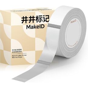 MakeID S1/S1 PRO Label Tape Green, Thermal Paper Self-Adhesive Laminated Label Tape Replacement, 15 x 35 mm (0.59 x 1.38 Inch) 210 Tapes/Roll