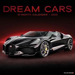 Willow Creek Press Cars Monthly 2025 Wall Calendar (12 "× 12")