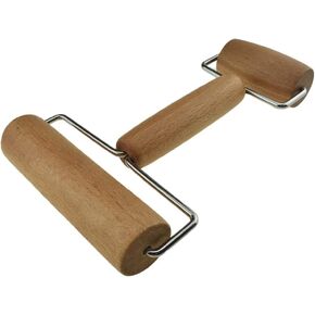 Hahiyo Wooden Roller 2 in 1 Design Diamond Painting Tool Tool Roller Pottery Tool Craft Clay Roller Diamond Roller Diamond Dot Paint Roller for 5D Diamond Art Print حبر ختم السيراميك والفخار الطين