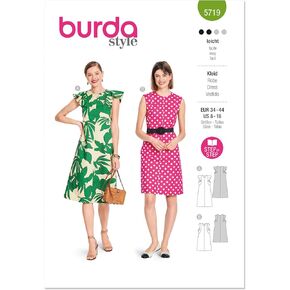 Burda Dress Sewing Pattern, Multicolor