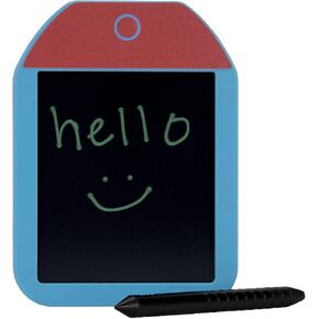 Boogie Board Basics Mini Authentic Reusable Writing Pad-Includes 4.25 in. Writing Pad, Instant Erase, Stylus Pen (Cyan)