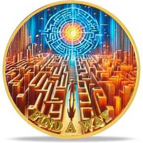 Time Traveler Challenge Coin | Celebrating Resilience and Personal Growth with Inspirational Tokens and Medallions for Overcoming Life's Challenges | Ideal Gifts for Women & Men in Kuwait